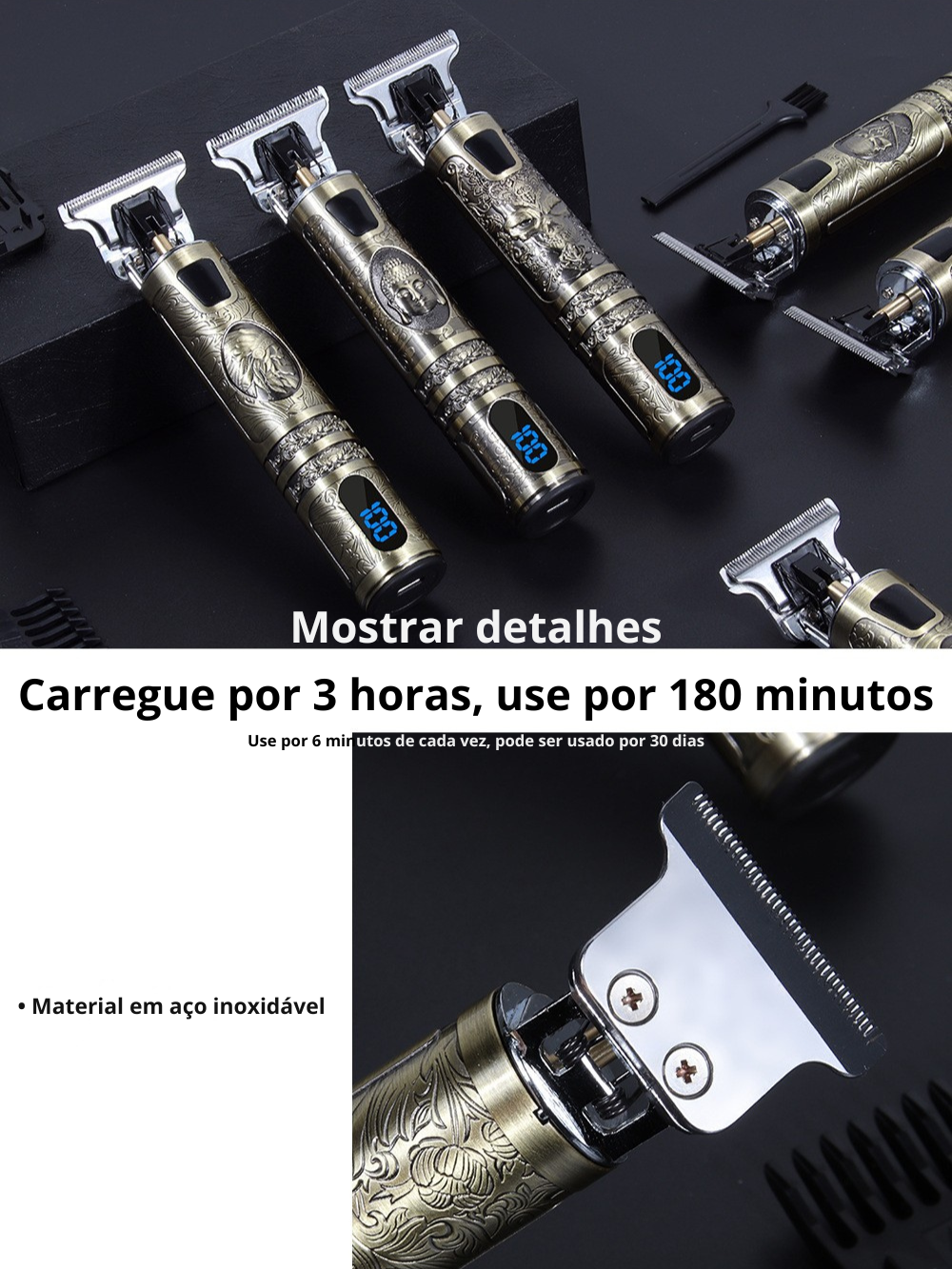 Máquina de cortar cabelo barba