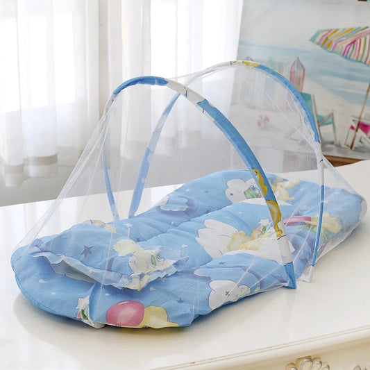 Berço ninho com travesseiro acolchoado portátil dobrável tenda mosquiteiro anti-mosquito para criança bebê maternidade