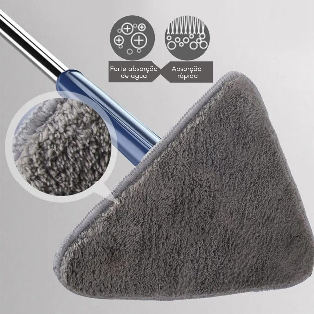Rodo esfregão de limpeza triangular 360 graus