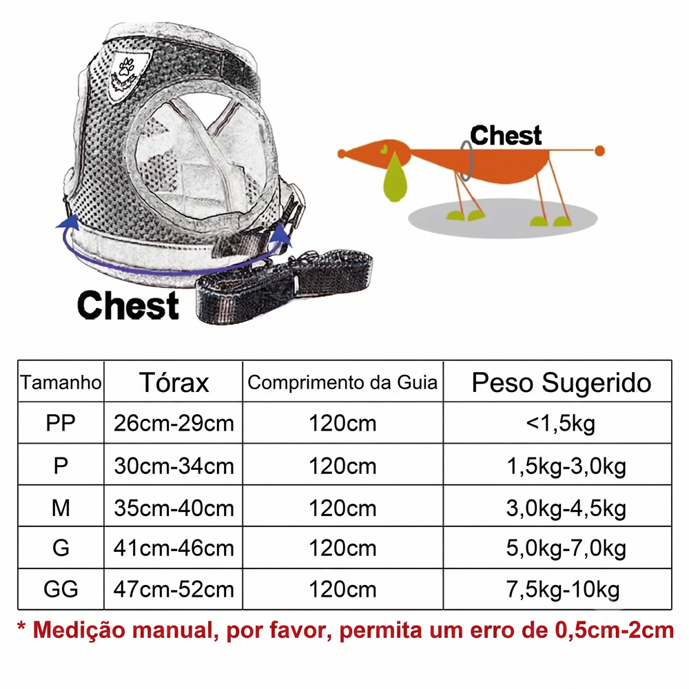 Tabela de Medidas